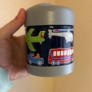 Pottery Barn Kids 10oz Travel Thermos with Transportation Design